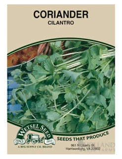 Menu Container/Small Space Vegetable Garden -Outlet Holland Bulb Farms Store 75507 cilantro front